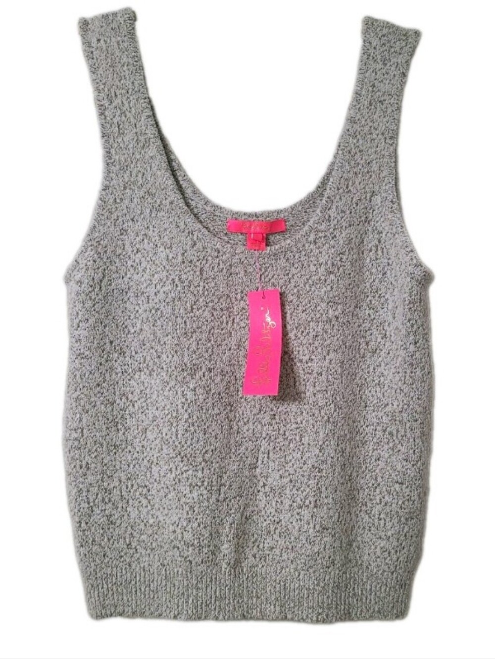 NWT Lilly Pulitzer Maryn Soft Sweater Tank Heathered Lunar Grey Size Large